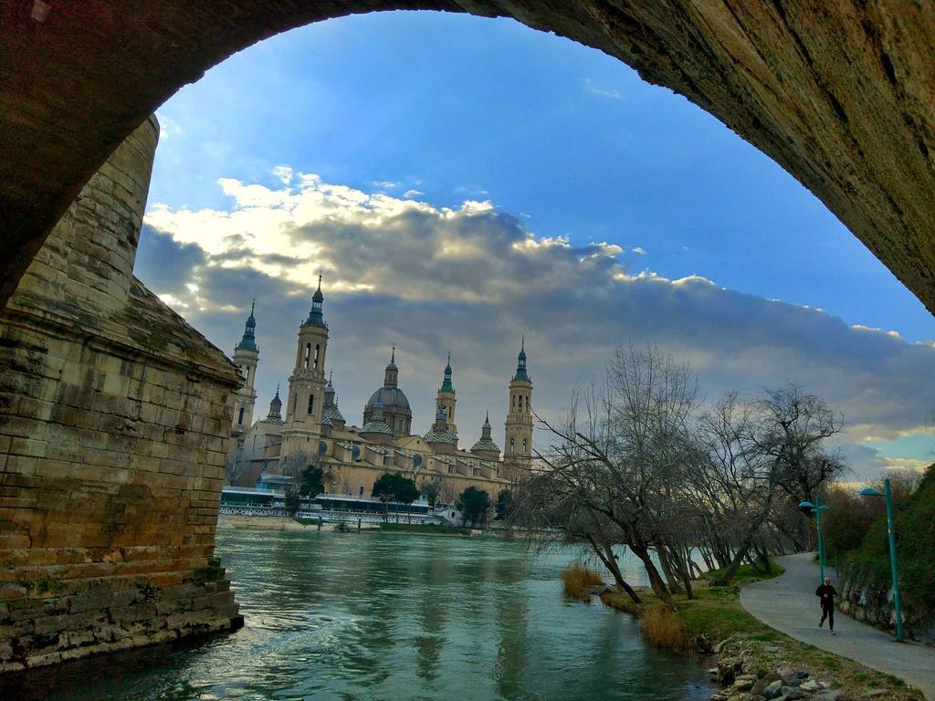 Ferienwohnung Mirador Del Ebro Saragossa Exterior foto